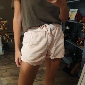 Zara Baby Pink Draw String Lounge Sweat Shorts xs
